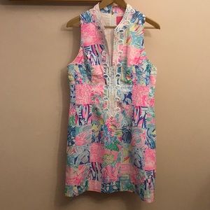 Alexa Patch Print Shift Dress